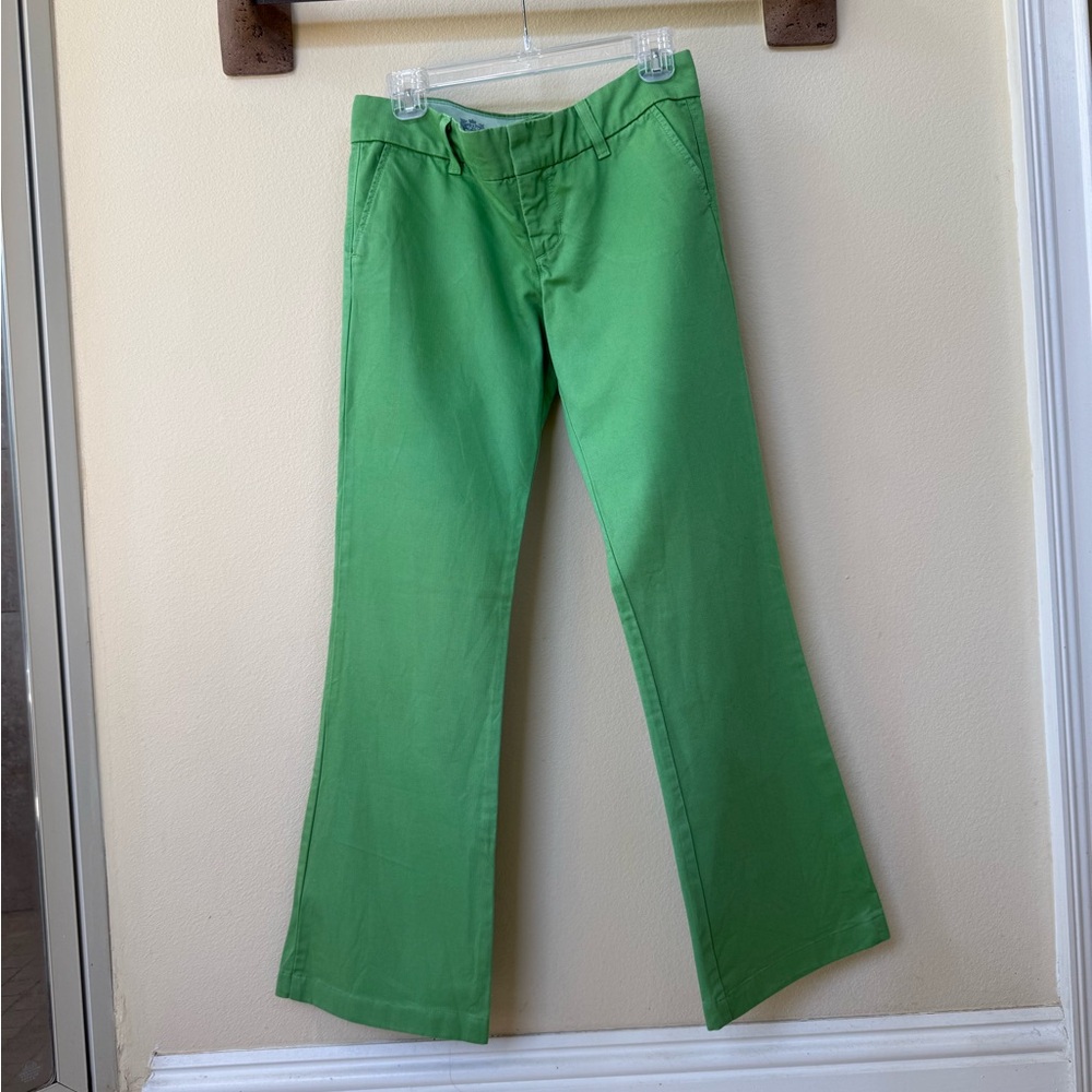 Vintage 80s Juicy Couture Kelly Green Flare Wide Leg Jeans